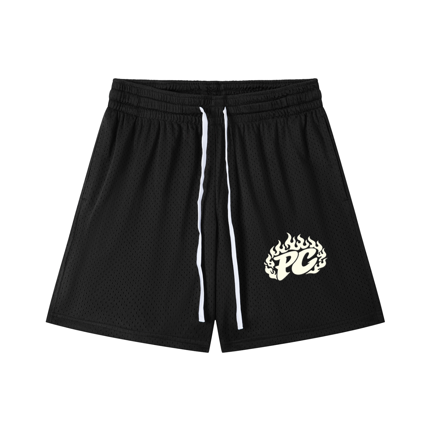 Mesh Drawstring Shorts